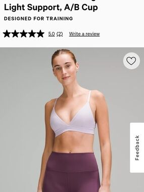 lululemon athletica - License to Train Triangle Bra Light Support, A/B Cup Size6